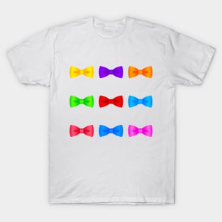 Colorful Gentleman Bows T-Shirt